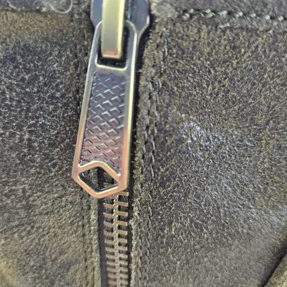 Donald J Pliner Delta Ankle Boots Womens 7 Distressed Olive Green Camo Moto Boho